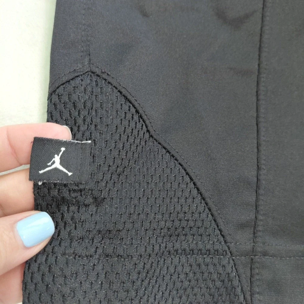 Air Jordan Shorts Jumpman Basketball Mens Size Medium Black Drawstring